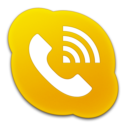 Skype Phone Alt Yellow Icon 512x512 png